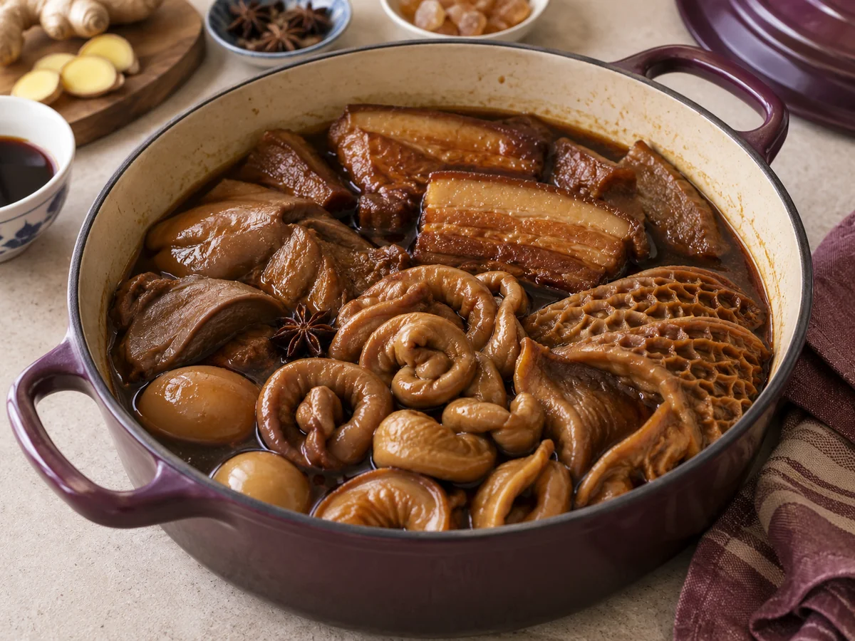 Kway Chap-Style Braised Pork Organs at Home