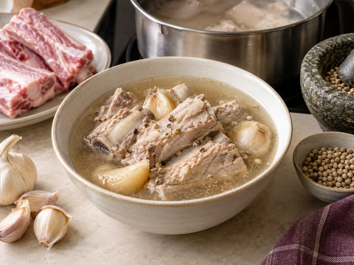 Peppery Teochew Bak Kut Teh with Spareribs