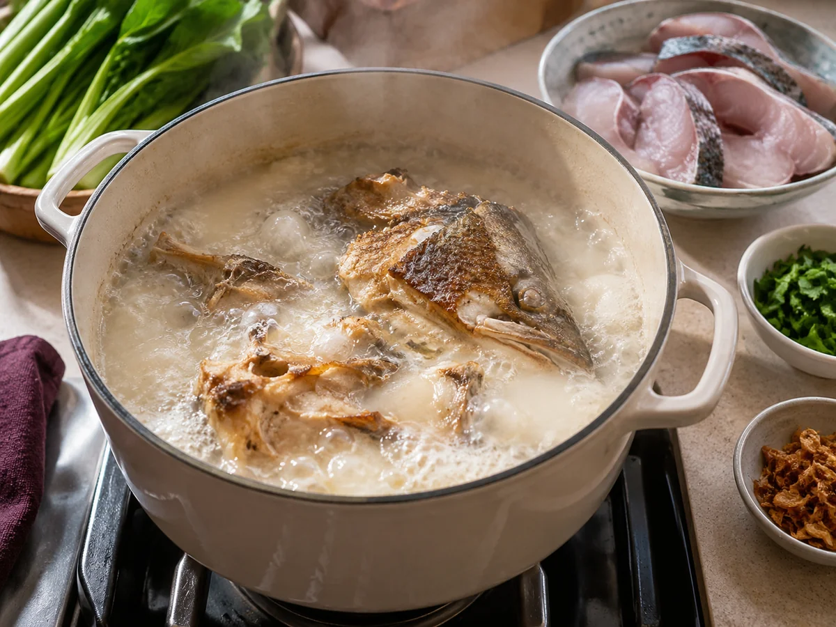 Hawker-Style Sliced Fish Soup with Batang