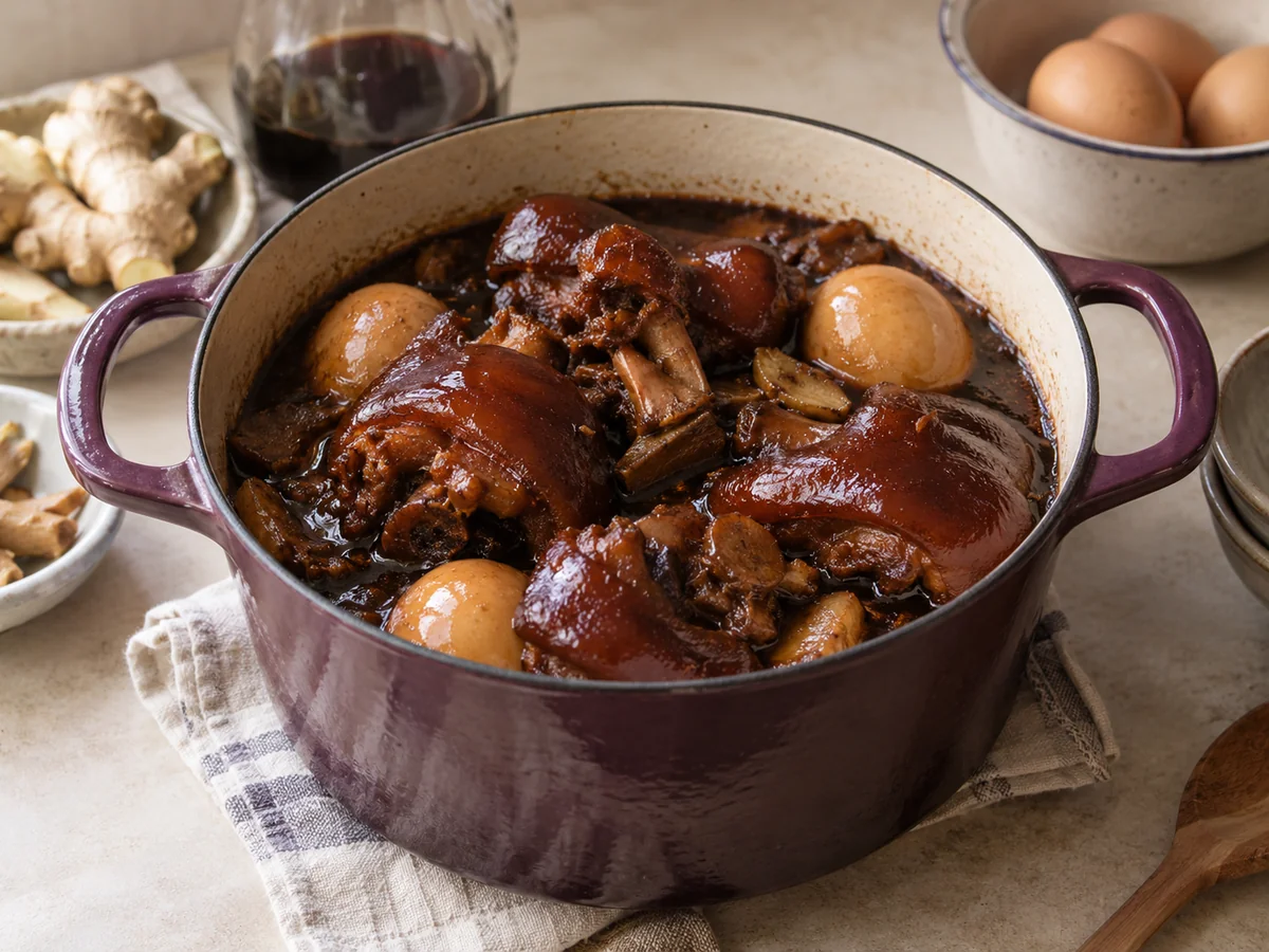 Black Vinegar Pork Trotters Anyone Can Cook