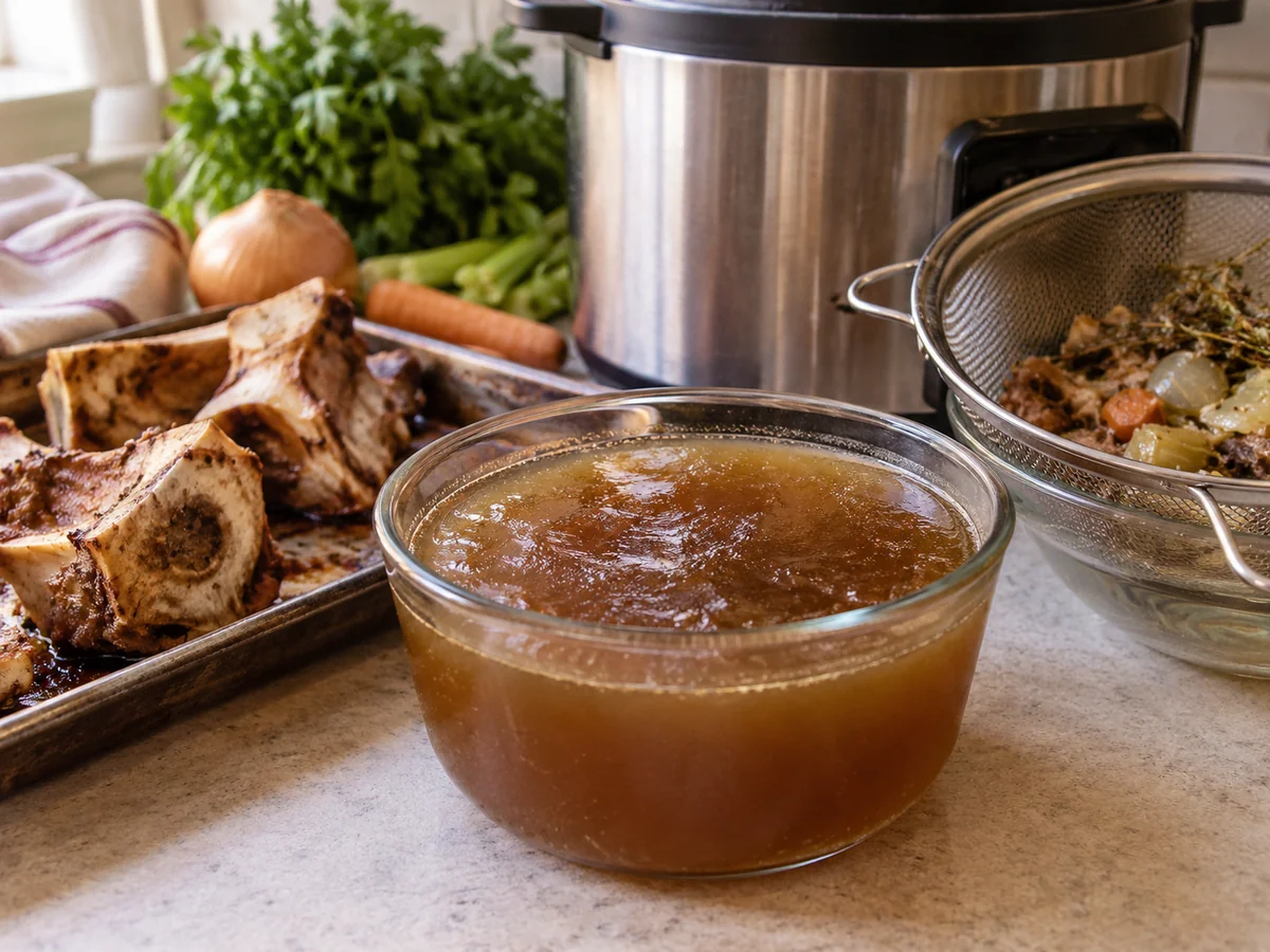 How to Make Beef Bone Broth in a Pressure Cooker