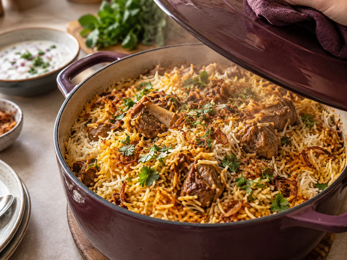 Mutton Briyani with Frozen Shoulder