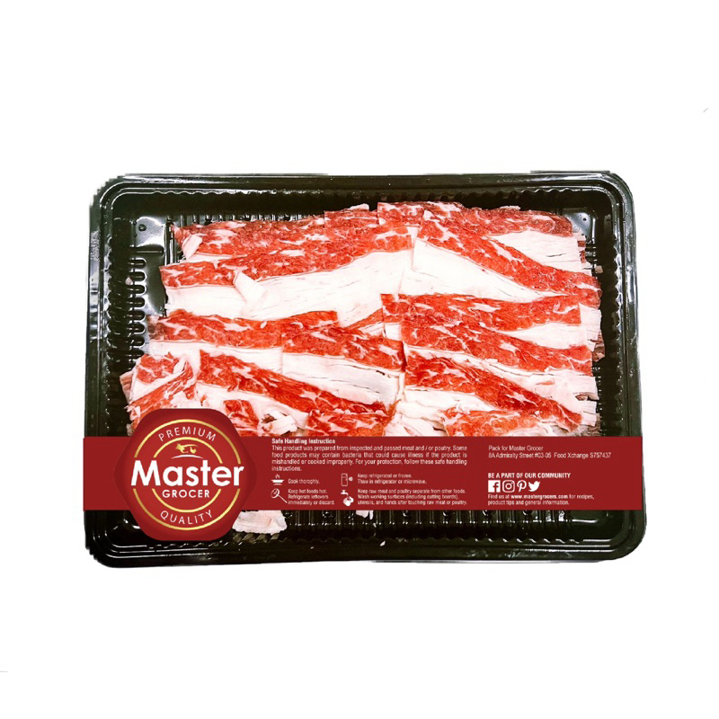 Master Grocer Australia Wagyu MS4 Shabu Shabu 200g - Frozen