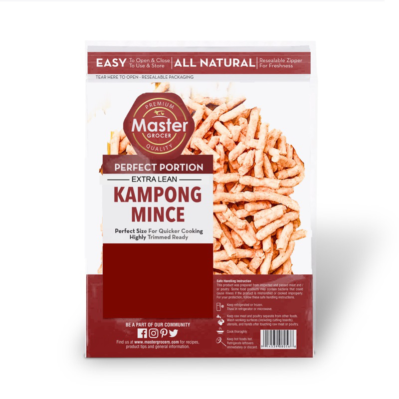 Master Grocer’s Extra Lean Minced Kampong Chicken 500g - Frozen