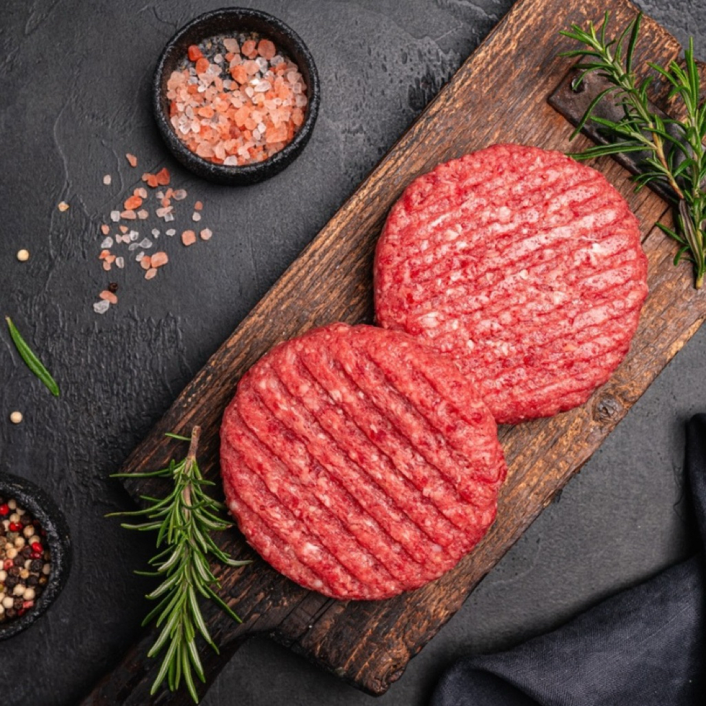 Mozzarella Stuffed Beef Patty 4pcs - Frozen