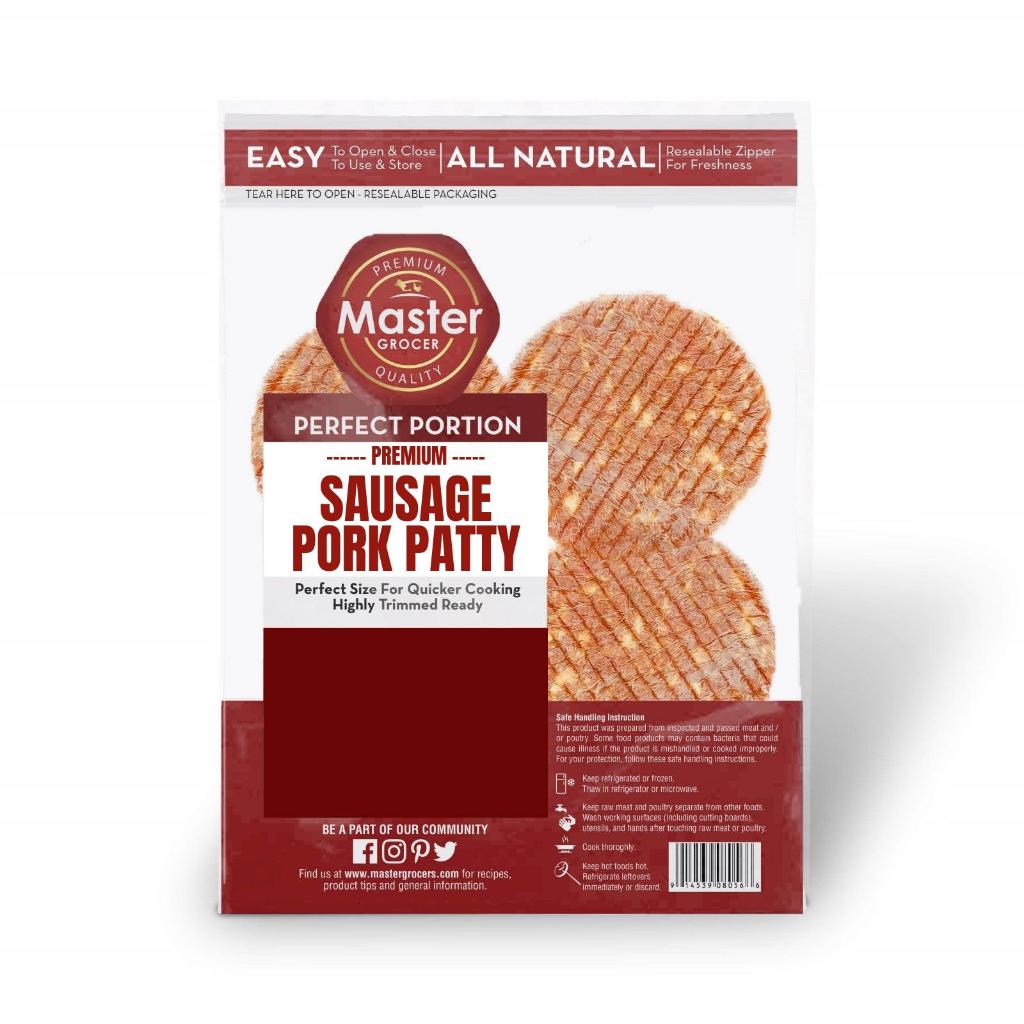 Master Grocer Pork Sausage Patty 4pcs - Frozen