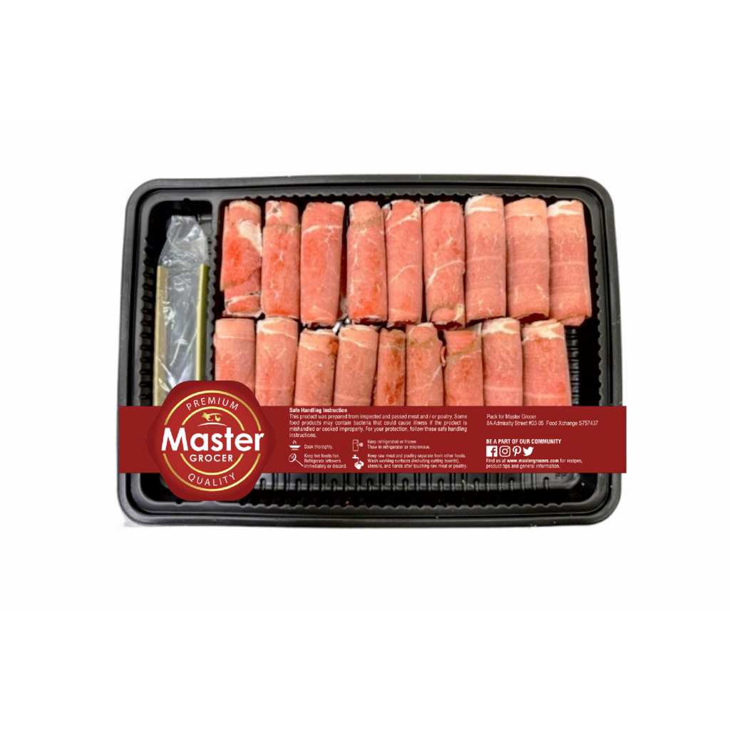 Master Grocer Hotpot Sliced Lamb Shoulder Rolled Shabu 250g - Frozen
