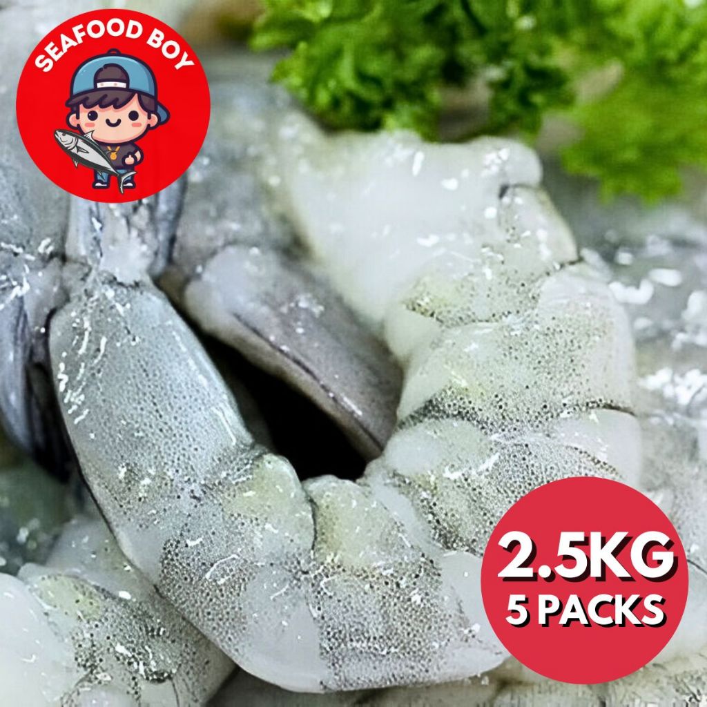 Seafood Boy Jumbo Peeled Tiger Prawn Meat, 500g - Frozen