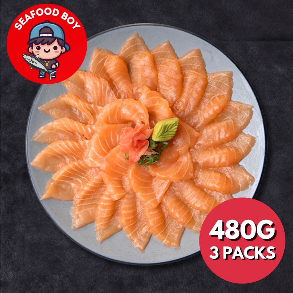Seafood Boy Salmon Sashimi Slice (Ready-To-Eat), 160g - Frozen