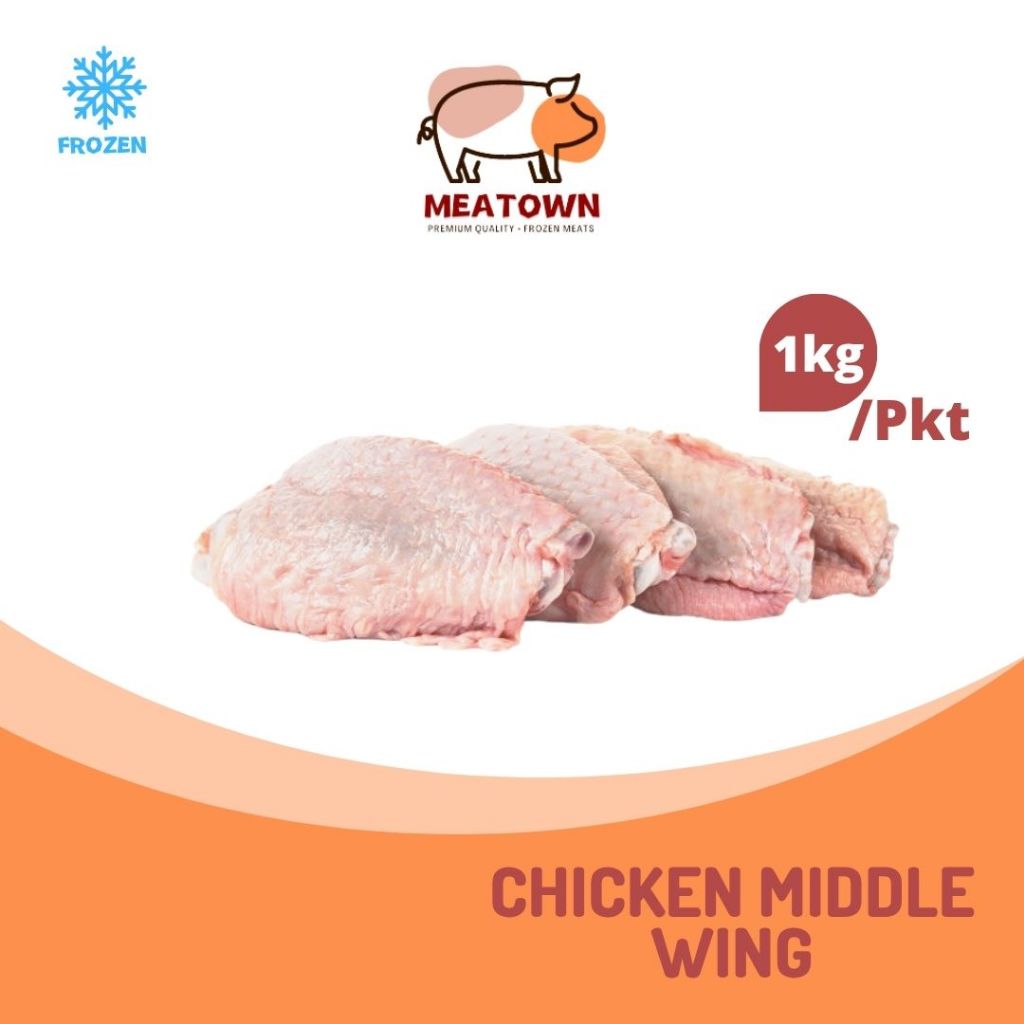 [Meatown] Frozen Chicken Middle Joint Wings 鸡中翅 (1Kg/Pkt)