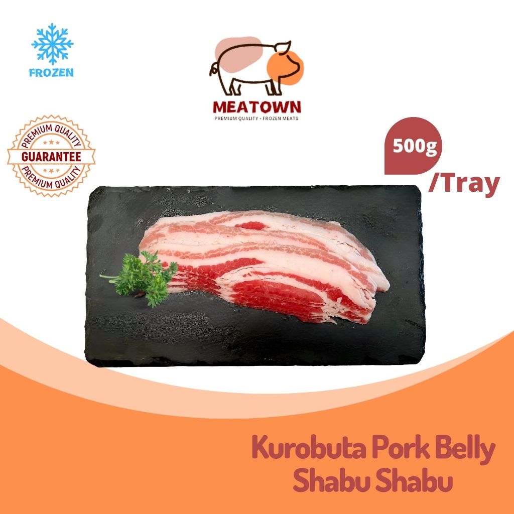 [Meatown] US Kurobuta Skinless Pork Belly 500g/Tray