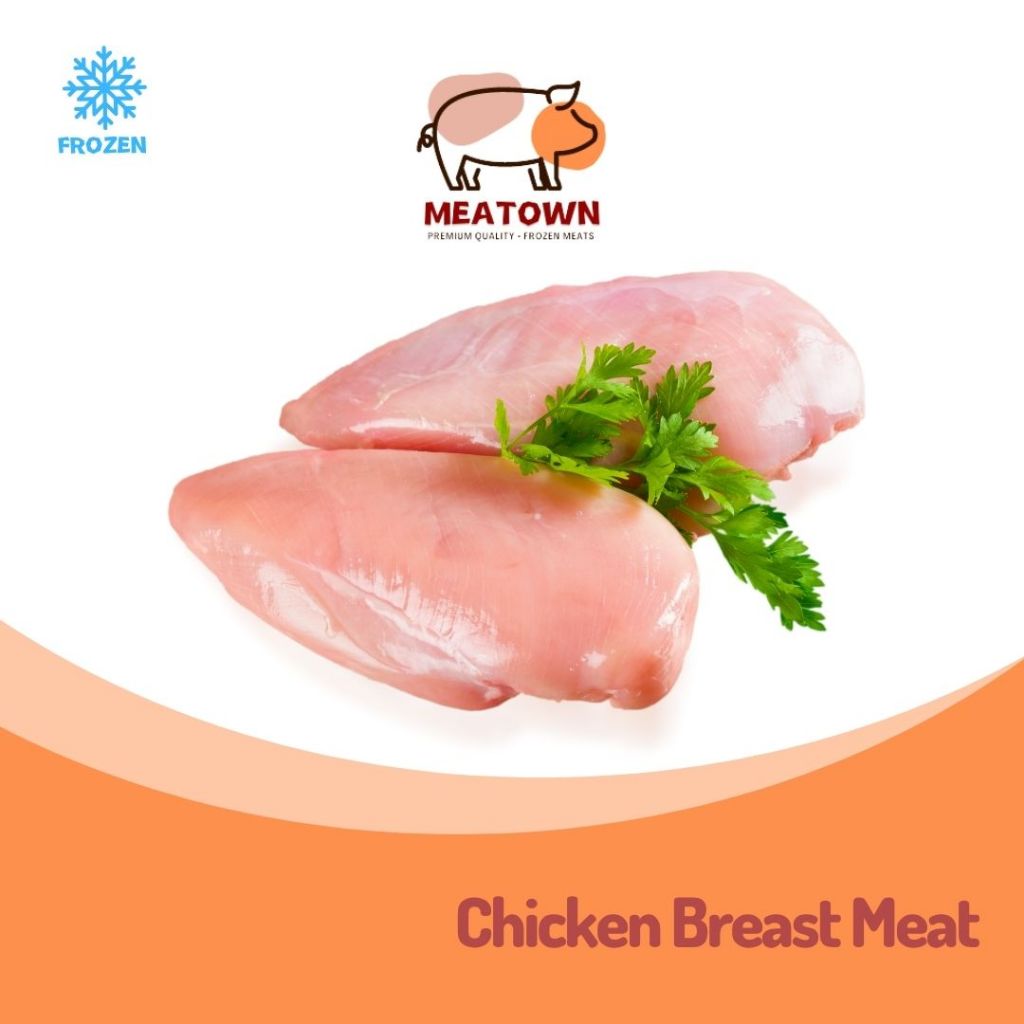[Meatown] Skinless Chicken Breast Meat 鸡胸肉  1KG/2KG Packed