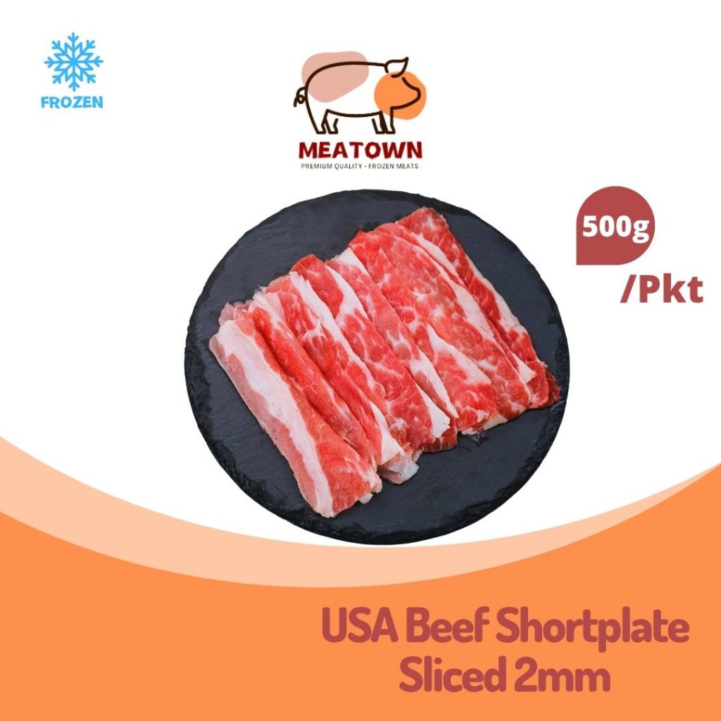 [Meatown] US Beef Short Plate Slice 500g/Pkt