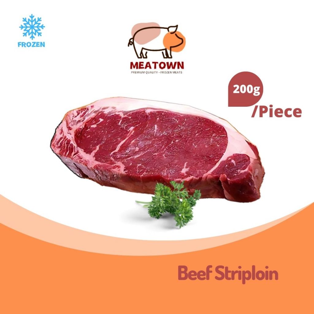 [Meatown] Brazilian Beef Striploin Steak 200g+- (1kg/pkt) Individual Vacumn Pack