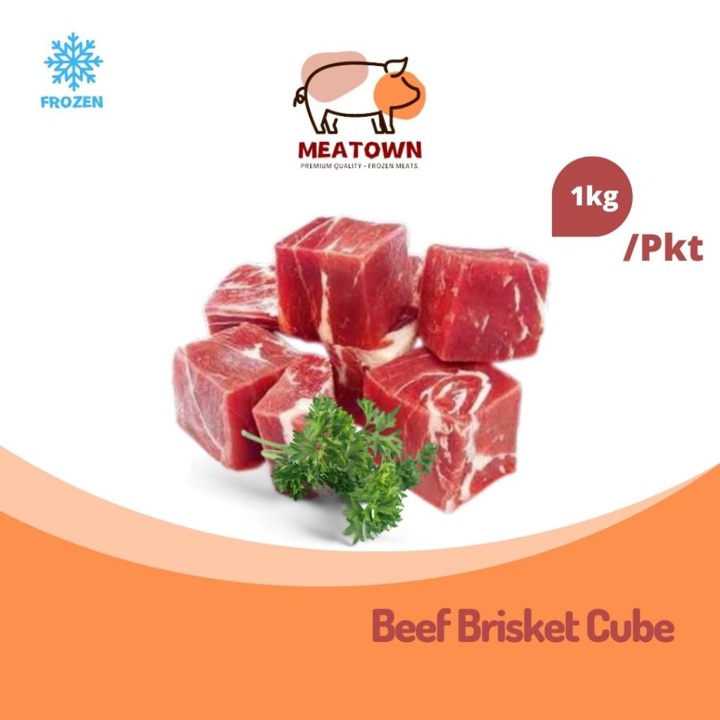 [Meatown] Beef Brisket Cube (3CM X 3CM) 1KG/PKT