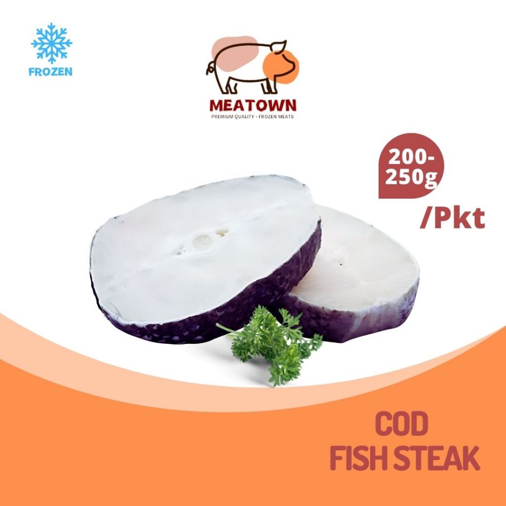 [Meatown] Frozen Cod Fish Steak 200-250g +/- (Premium Patagonian Toothfish)