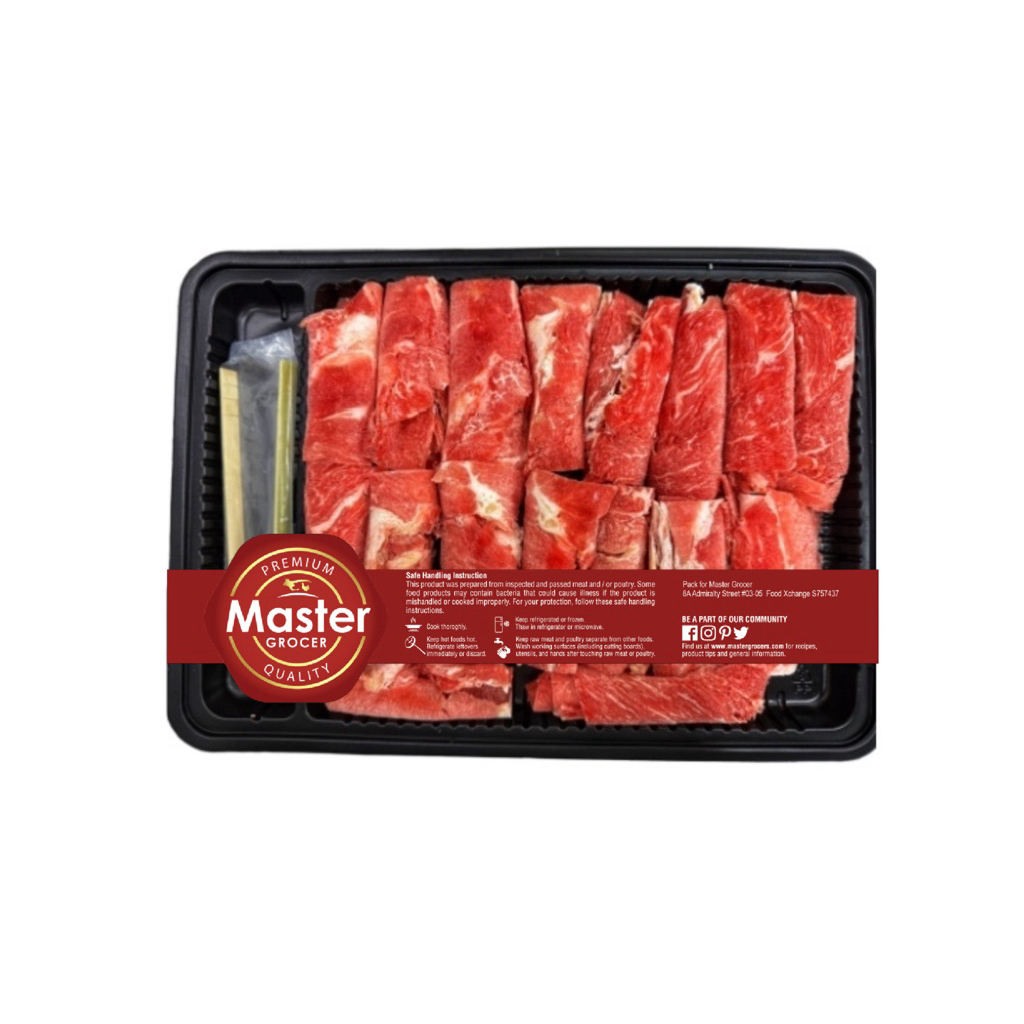 Master Grocer Hotpot Sliced Beef Rolled Shabu 250g - Frozen