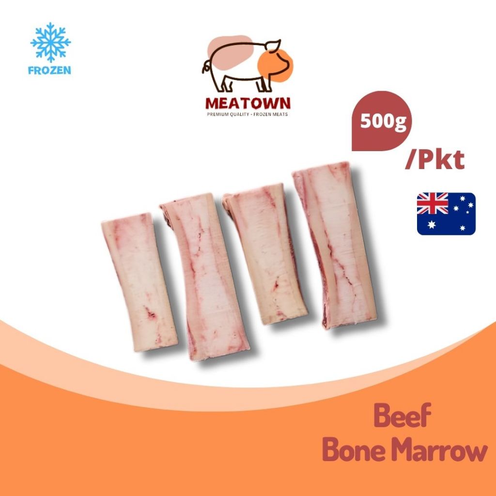 [Meatown] Austrialia Beef Marrow Bone Cut Half 500g/Pkt | Frozen