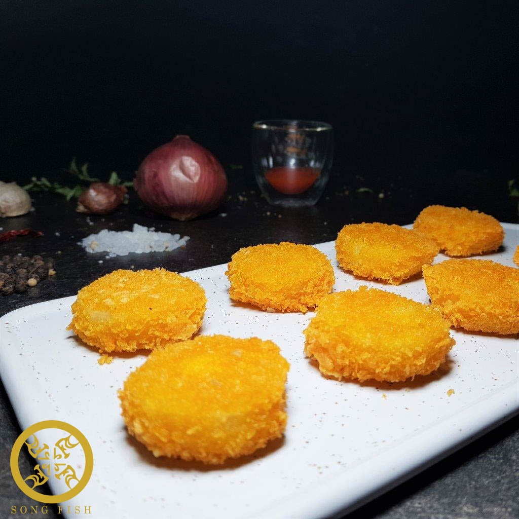[Song Fish] Breaded Surimi Scallop Cake, Frozen