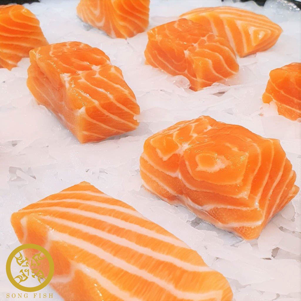 [Song Fish] Salmon Cube, Quick-freeze